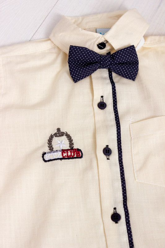 Комплект для мальчика (Рубашка с бабочкой+бриджи с поясом) 293031