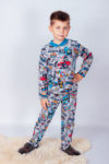 Пижама для мальчика на кнопке 6077-024-4