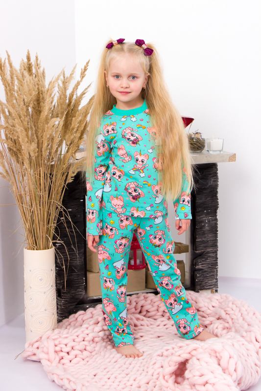 Пижама для девочки (теплая) 6076-024-5