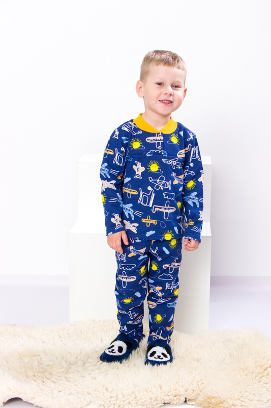 Пижама для мальчика на кнопке 6077-024-4