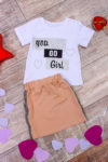 Комплект для девочки (юбка+футболка) 6193-057-33