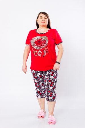 Комплект женский (футболка+бриджи) 8119-002-33