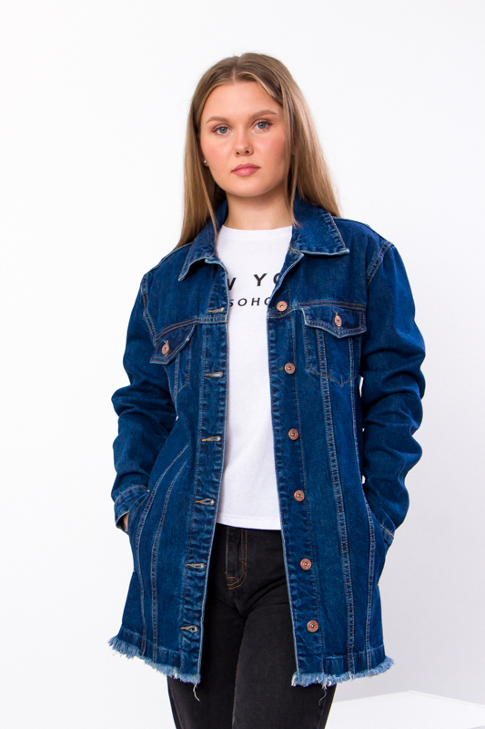 Куртка джинсовая женская (без принта) 712-1