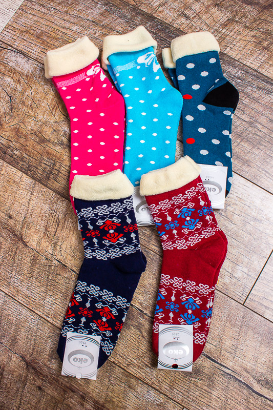 Шкарпетки жіночі з опушкою (зима) p-3115