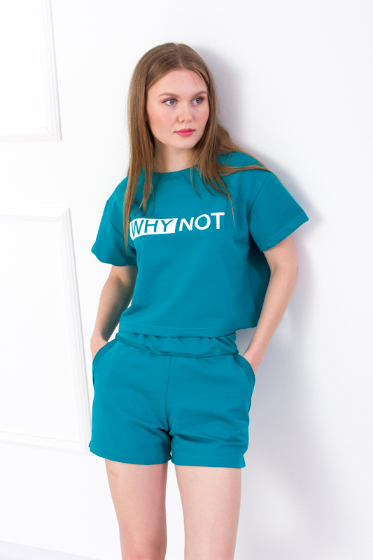 Комплект жіночий (футболка+шорти) p-6230