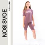 Комплект для дівчинки підлітковий (футболка+велосипедки) p-7996