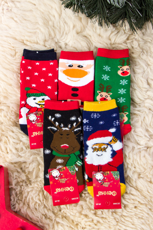 Шкарпетки дитячі (новорічні) зима p-9007