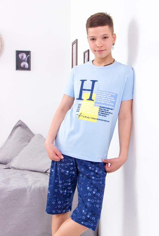 Піжама для хлопчика підліткова (футболка+шорти) p-10535