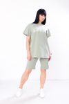 Комплект жіночий (футболка+шорти+бермуди) p-10979