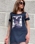 Сукня жіноча з фатиновими вставками p-3903