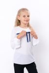 Блуза шкільна з мереживом p-3969